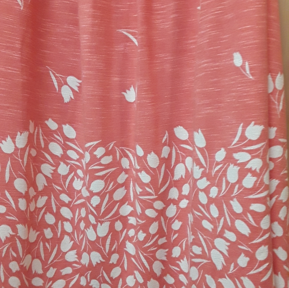 Daniel Rainn Anthro Pink White Floral Boho Crochet Tank Top S - Picture 5 of 9